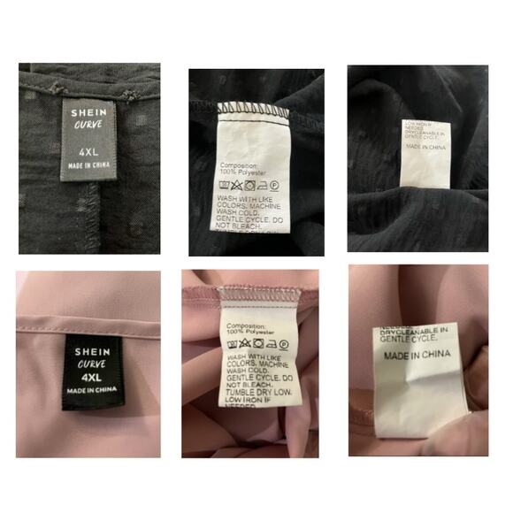 SHEIN Curvy Women's Black & Pink Blouse Set of 2 | Size 20 (4XL) - Picture 12 of 12